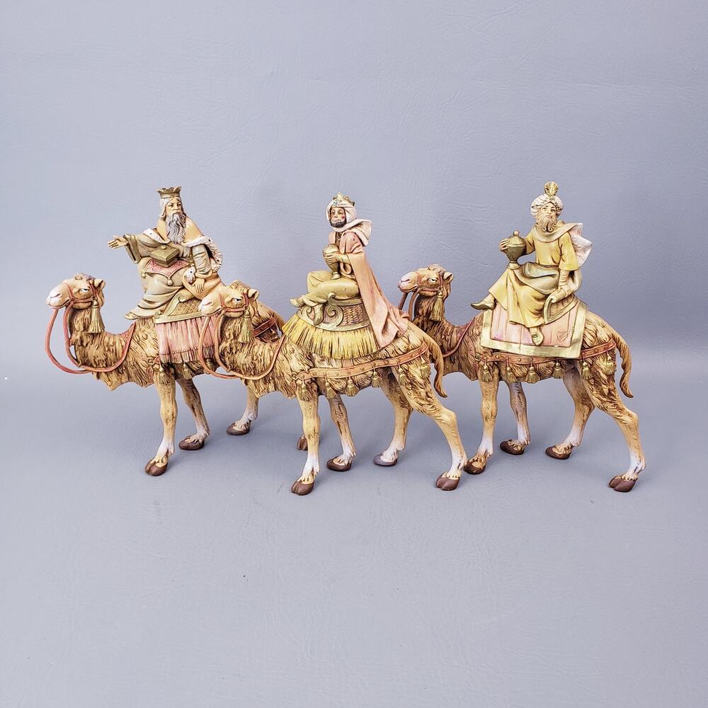 3 Wisemen on Camels for the Italian Fontanini 7.5” Scale Nativity 51814 w/ Box